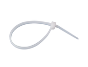 Хомут нейлоновий 5х250 білий (100шт) Haisser (123449)