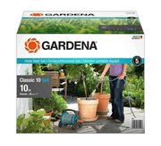 Котушка для шланга Gardena Classic 10 Set з комплектом для поливу (08010-20)