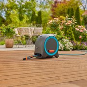 Котушка Gardena Dual Hose Box настінна/наземна 11 мм, 20 м, синя (18694-20)