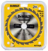 Диск пильний DeWALT CONSTRUCTION DT1944, 190х30 мм, 24z