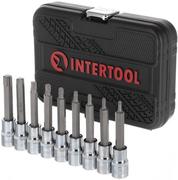 Набір біт Intertool STORM TORX 1/2 "T20-T60, 100 мм" S2 (ET-8401)