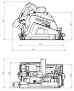 Акумуляторна погружная дискова пилка Metabo KT 18 LTX 66 BL АКБ, Set каркас, metaBOX (691172840)