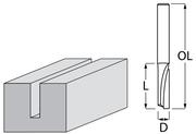 Фреза з двома канавками Makita P-78807