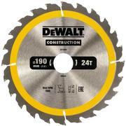 Диск пильний DeWALT CONSTRUCTION DT1944, 190х30 мм, 24z