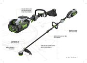 Комбісистема акумуляторна EGO PH1420E 56 В без насадок (F850022002) 83242