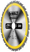 Диск пильний DeWALT CONSTRUCTION DT1952, 216х30 мм, 24z