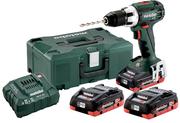 Акумуляторний шурупокрут Metabo BS 18 LT LiHD 3x4.0 Ah (602102940)