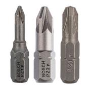 Біти Bosch 25мм PZ1/2/3 XH (2609255967) 3 шт