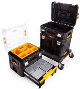 Комплект ящиків DeWALT 4 ящики + колісна основа в системі TSTAK (DWST1-81048)