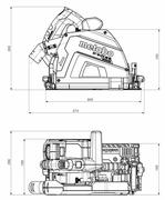 Акумуляторна погружная дискова пилка Metabo KT 18 LTX 66 BL Set АКБ, metaBOX (691172810)