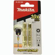 Торсіонна біта Makita золотої серії PH3 50 мм, 2 шт (B-28189)