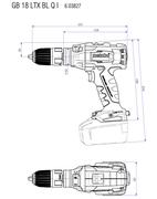 Акумуляторний шурупокрут Metabo GB 18 LTX BL Q I (603828500)