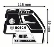 Комбі-лазер (лінійний + точковий) Bosch GCL 25 + BM1 (0601066B03)