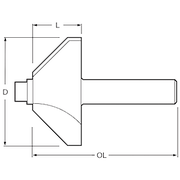 Фреза для опуклих панелей Makita P-79099