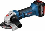 Акумуляторна кутова шліфувальна машина Bosch GWS 18-125 V-LI + GBA 18 В 4.0 Aч + GAL 18V-40 (0615990L6G)