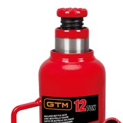 Домкрат гідравлічний 12т GTM TH91204 пляшковий одноштоковий 32917