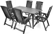 Комплект садових меблів HECHT JARDIN GRAPHITE 6 (HECHTJARDINGRAPHITE6)