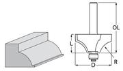 Фреза фігурна Makita D-48549