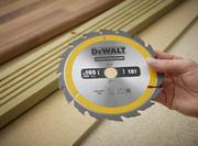 Диск пильний DeWALT CONSTRUCTION DT1933, 165х20 мм, 18z