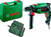 Ударний дриль Bosch UniversalImpact 700 + комплект свердел та біт 39 шт. (060313100A)