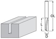 Фреза пряма 1 ніж 6x19x50,8 мм Makita D-47400
