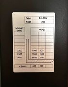 Штабелер електричний GTM ECL15N 3200 1,5т/3,2м з АКБ Li-ion 48В 50 А*год (ECL15N 3200) 92359