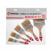 Набір флейцевих пензлів Intertool 5 шт. (KT-1005)