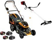 Акумуляторна газонокосарка GTM BLM48-SP + тример BC36/340BL (83906)