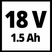 Шуруповерт акумуляторний, 18В, акум. 1.5 А*г, зарядка 1 годину, LED, в картонній коробці Einhell Classic TC-CD 18/3 4513914