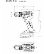 Акумуляторний шурупокрут Metabo BS 18 L BL Q каркас (602327890) (без акумулятора і ЗП)