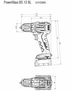 Акумуляторний шурупокрут Metabo PowerMaxx BS 12 BL каркас (601038890) (без акумулятора і ЗП)