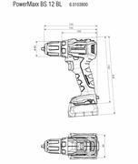 Акумуляторний шурупокрут Metabo PowerMaxx BS 12 BL каркас MetaLoc (601038840) (без акумулятора і ЗП)