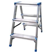 Двостороння алюмінієва драбина VIRASTAR Comfort 2x3 ступенів DR150ALDD3