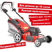 Електрична газонокосарка HECHT 1802 S, безщітковий двигун