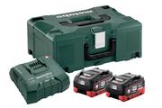 Базовий комплект Metabo Li-HD 18 В 5.5 Ач 2 шт + ASC Ultra в кейсі MetaLoc (685077000)