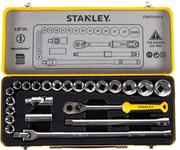 Набір головок торцевих Stanley 1/2, 24 предмета, в металевому кейсі (STMT74183-8)