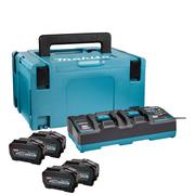 Набір Makita XGT BL4050Fx4/DC40RB/MAKPAC (191U42-2)