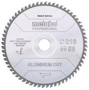 Пильний диск Metabo Aluminium cut HW/CT 254х2.4/2x30, Z72 FZ/TZ 5 град. (628447000)