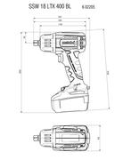 Акумуляторний ударний гайкокрут Metabo SSW 18 LTX 400 BL LiHD 2x4.0 Ah (602205800)