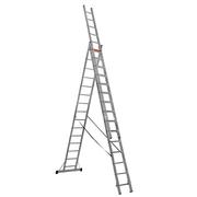 Трьохсекційна драбина VIRASTAR Triomax Pro 3x15 ступенів TS225