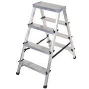 Двостороння алюмінієва драбина VIRASTAR Step Stool 2x4 ступенів