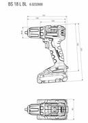 Акумуляторний шурупокрут Metabo BS 18 L BL каркас (602326890) (без акумулятора і ЗП)