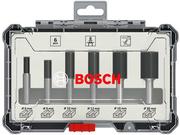 Набір пазових фрез Bosch з хвостовиком 8 мм, 6 шт. (2607017466)