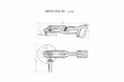 Кутова шліфувальна машина Metabo WPB 36 LTX BL 230 Q (36В) (613101660)