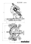 Торцювальна пила мережева Metabo KS 216 M (610216000)