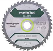 Пильний диск Metabo CordlessCutClassic 216x30 40WZ 5 град./B (628654000)