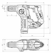 Акумуляторний перфоратор Metabo BH 18 LTX BL 16 каркас (600324850)