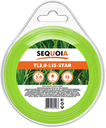 Косильна волосінь SEQUOIA, 3.0 мм, 15 м (TL3.0-L15-Star)