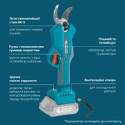Акумуляторний секатор KS CPS20V-32
