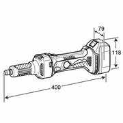 Акумуляторна пряма шліфмашина Makita DGD 800 Z (без акумулятора і ЗП)